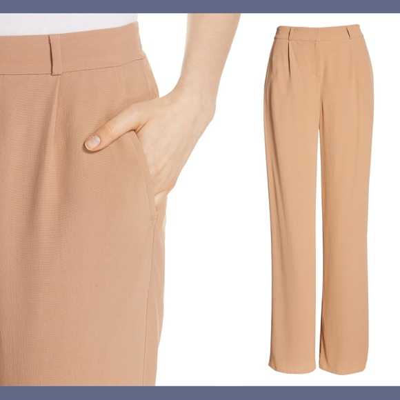 NEW $238 Eileen Fisher Crepe Straight‎ Leg Trouser in Amber [SZ 14 ] - Picture 2 of 13